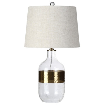 Stevens 25.5" Glass LED Table Lamp - JONATHAN Y